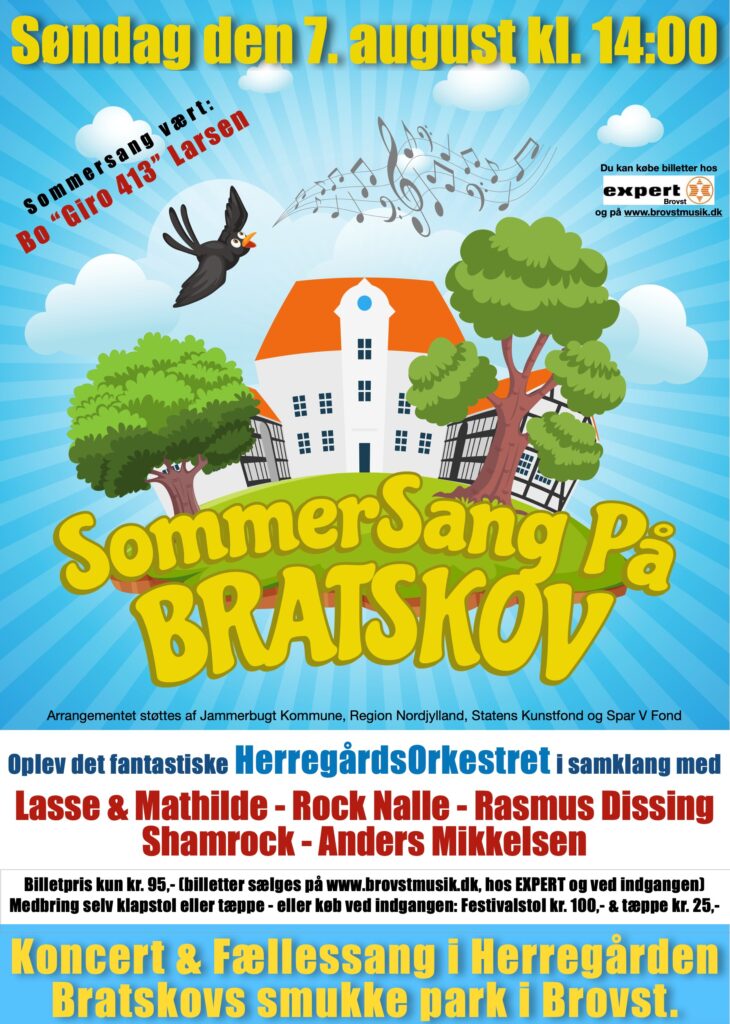 Sommersang på Bratskov - Plakat